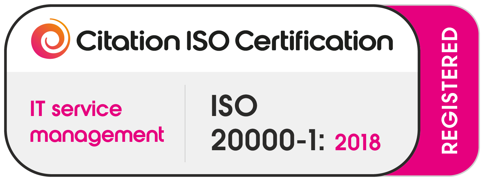 ISO 20000-1 : 2018 certified