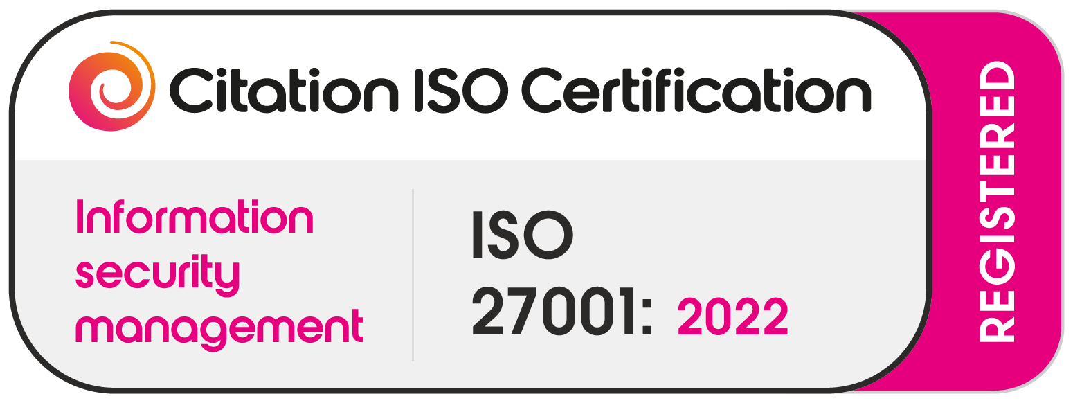 ISO 27001 : 2022 certified